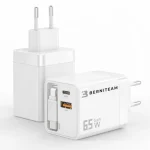 Berniteam Hišni Polnilec GaN 65W 2-port + C Kabel (BT-65SDC)